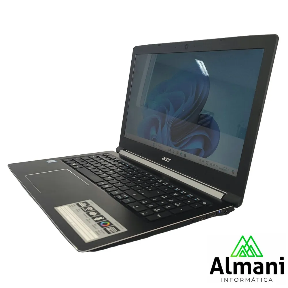NOTEBOOK ACER ASPIRE A515-51 CORE I5 7200U SSD 512 GB 8 GB RAM - WIN11 PRO