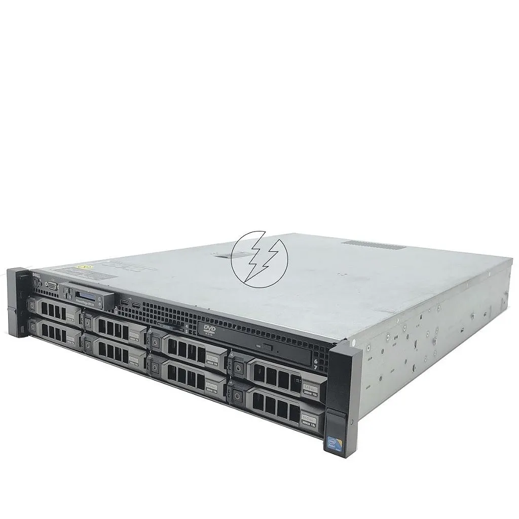 Servidor Dell PowerEdge R510: 1x Xeon 6 core, DDR3 16GB, 2x HD SAS 3TB