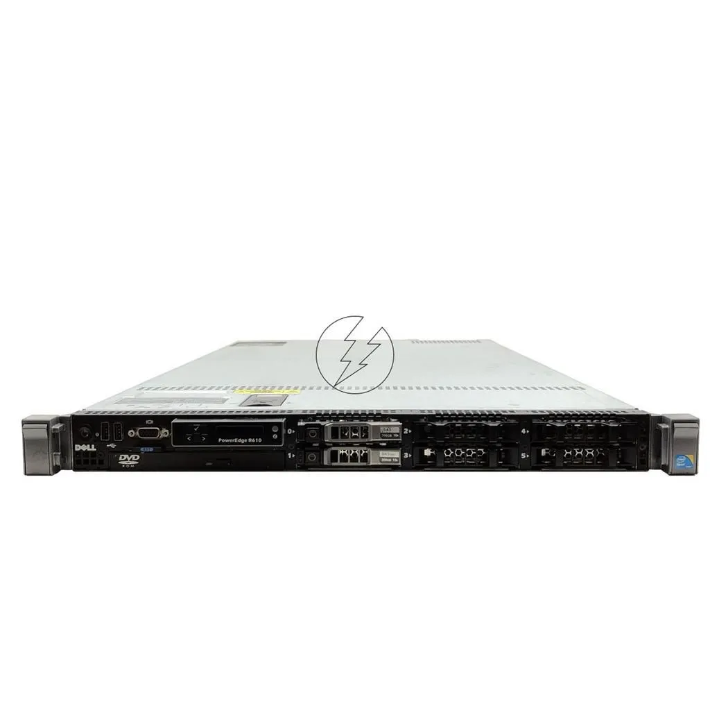 Servidor Dell PowerEdge R610: 2x Xeon 4 core, DDR3 64GB, 2x HD SAS 900GB