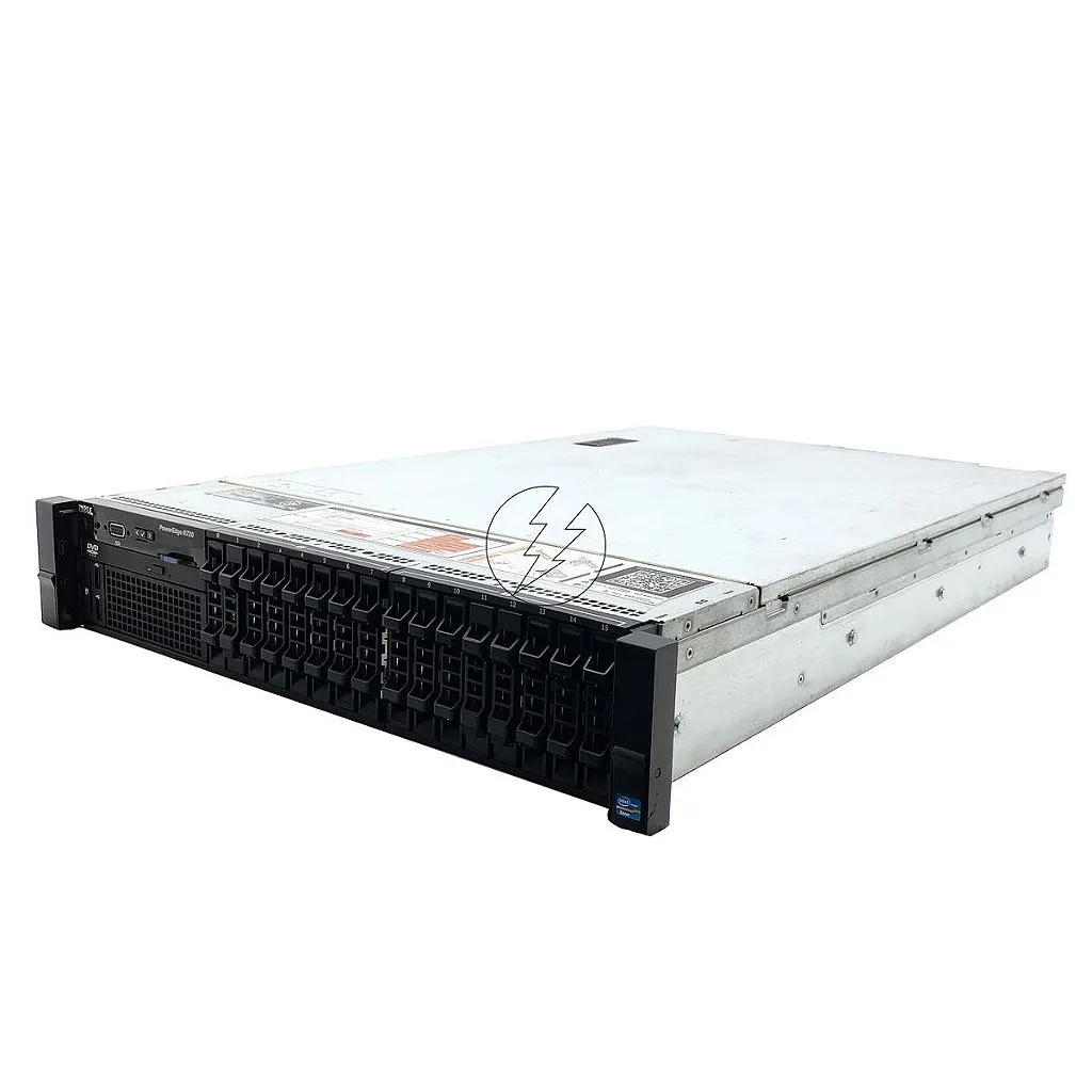 Servidor Dell PowerEdge R720: 2x Xeon 8 core, DDR3 64GB, 2x HD SAS 3TB