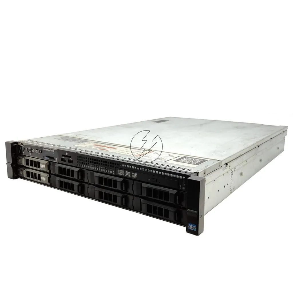 Servidor Dell PowerEdge R720: 2x Xeon 10 core, DDR3 128GB, 2x HD SAS 600GB