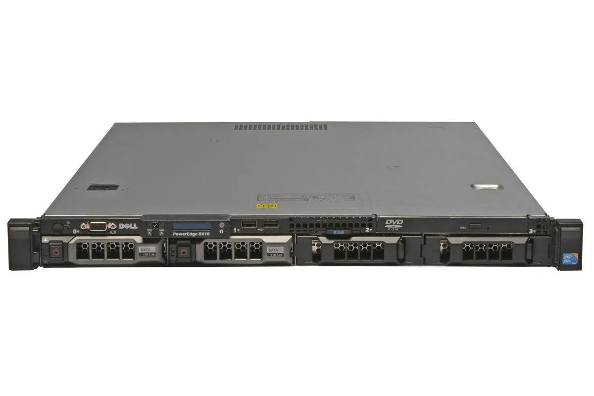 Servidor Dell PowerEdge R410: 2x Xeon 6 core, DDR3 32GB, 4x HD SAS 3TB