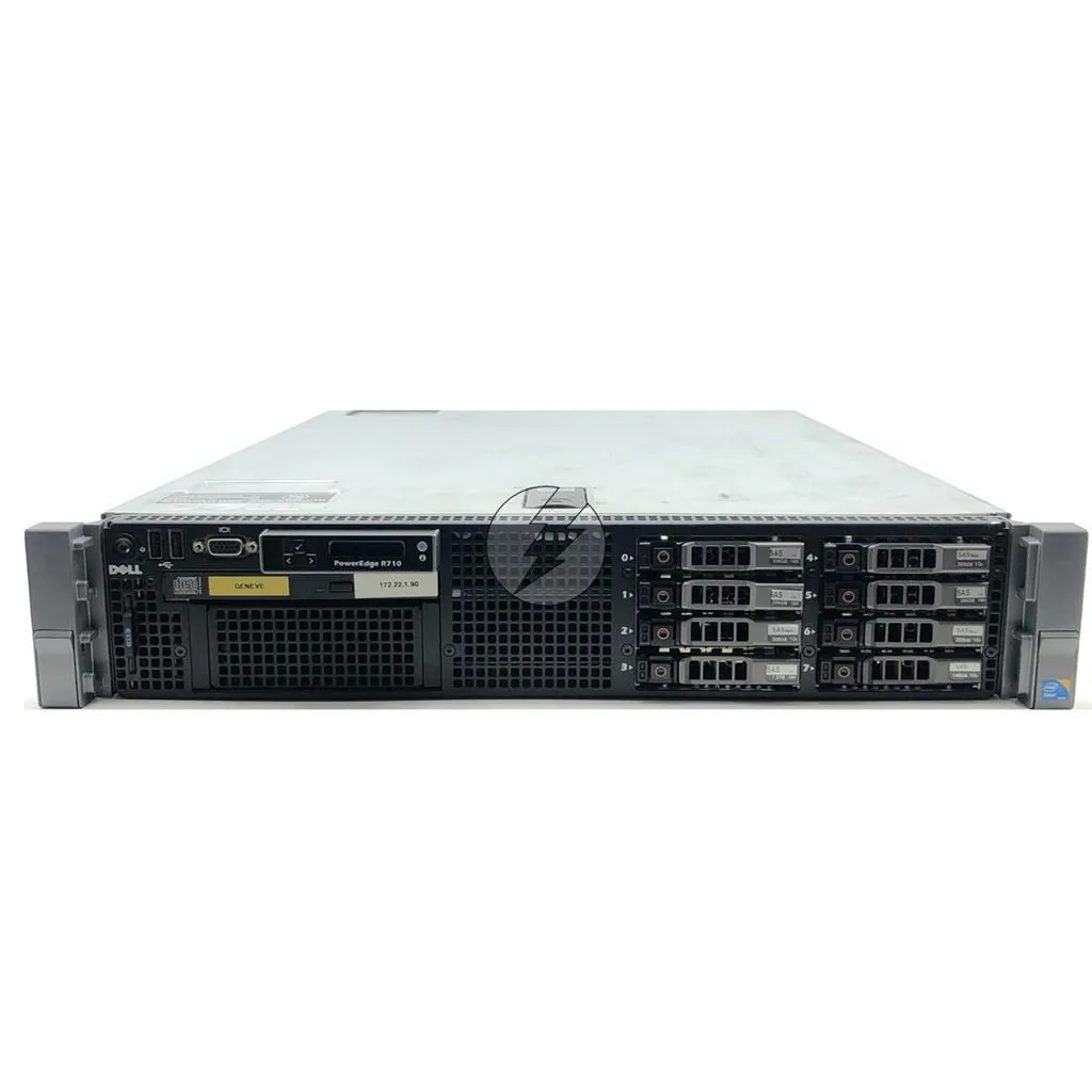 Servidor Dell PowerEdge R710: 2x Xeon 6 core, DDR3 64GB, 2x HD SAS 900GB