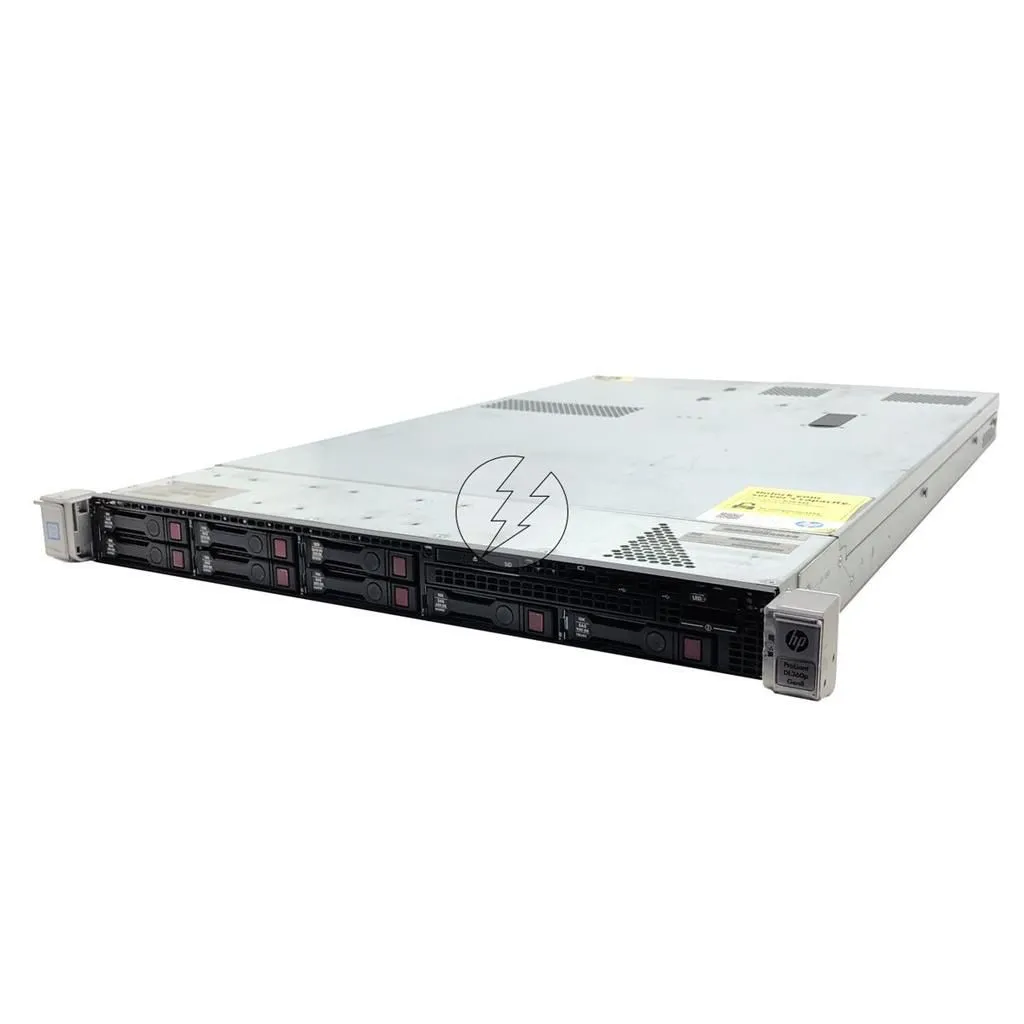 Kit Servidor HP ProLiant DL360P G8: 2x Xeon 10 core, DDR3 64GB, 2x HD SAS 600GB + 1x Placa 2x SFP+ 10Gb