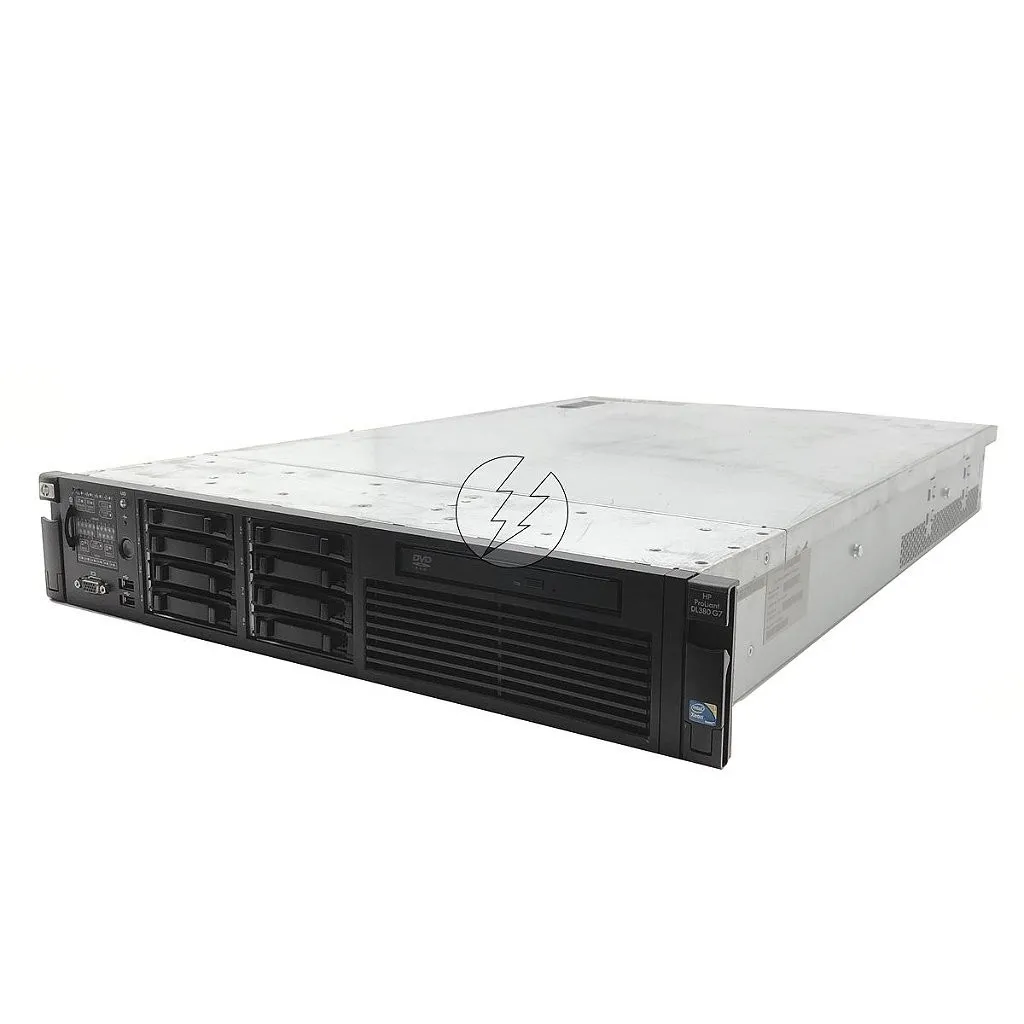 Servidor HP ProLiant DL380 G7: 2x Xeon 4 core, DDR3 16GB, 2x HD SAS 146GB