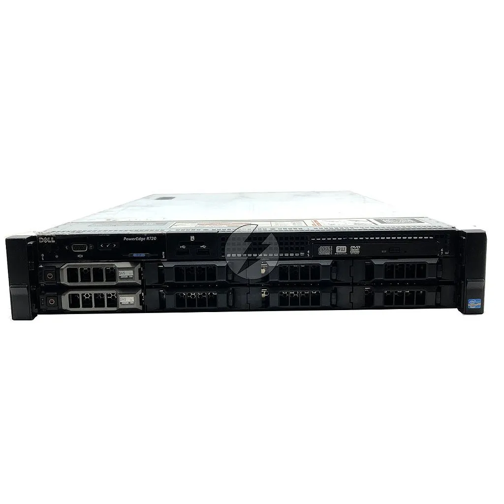 Servidor Dell PowerEdge R720XD: 2x Xeon 8 core, DDR3 64GB, 2x HD SAS 300GB