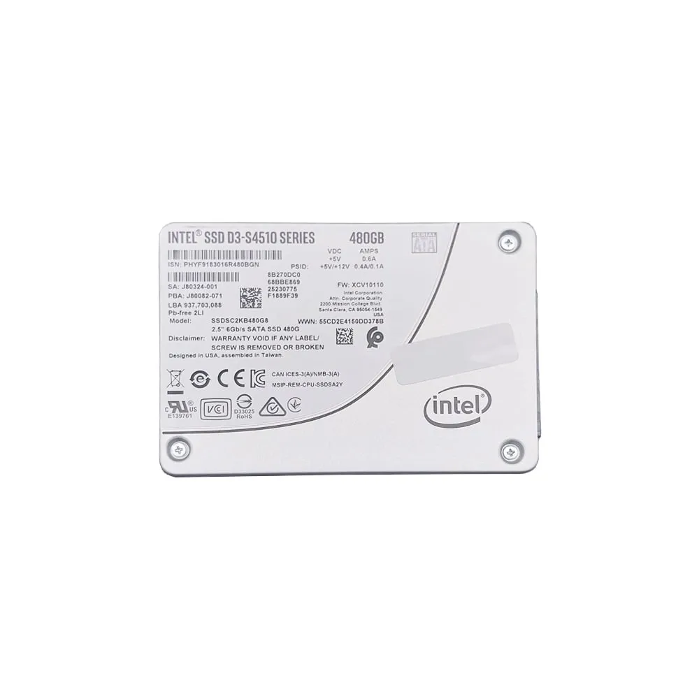 SSD Intel D3-s4510 480gb 2,5 Sata 6gb/s (SSDSC2KB480G8)