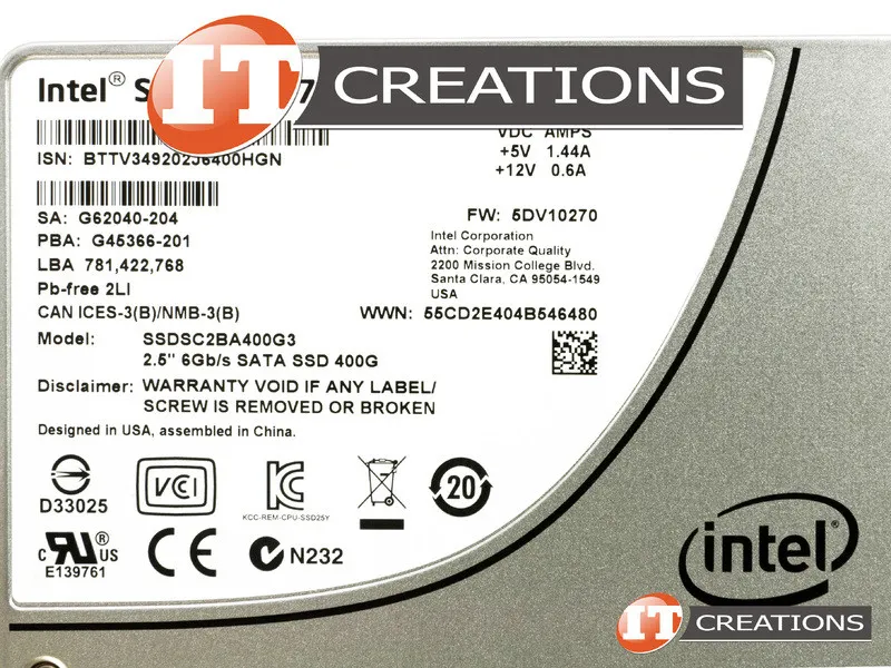 SSDSC2BA400G3 INTEL 400GB 6G DC S3700 SERIES 2,5INCH SATA SSD