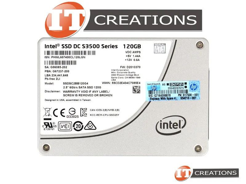 SSDSC2BB120G4 INTEL 120GB SATA 6GB 2,5INCH SSD
