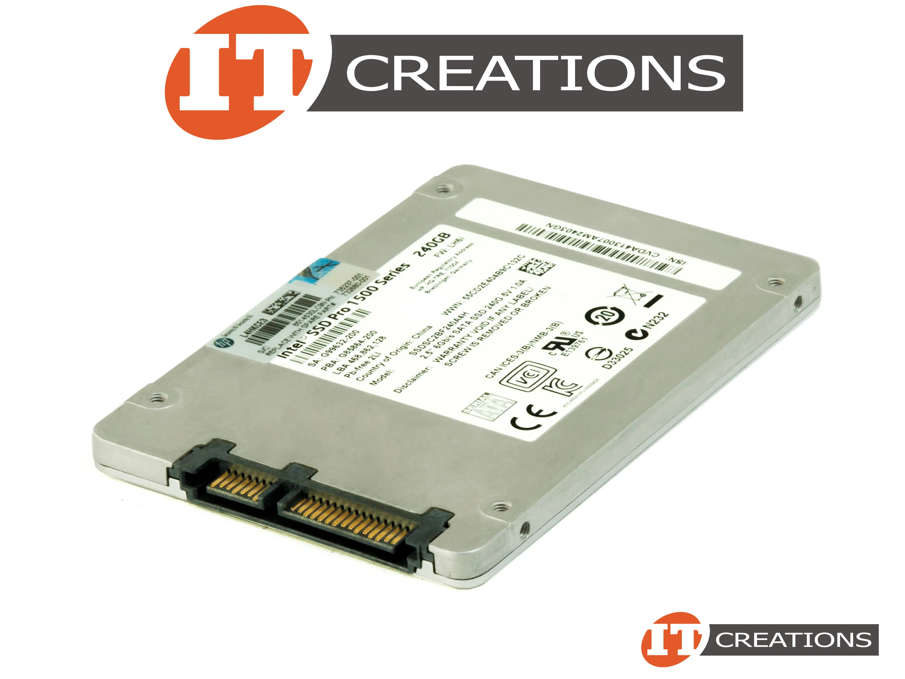 SSDSC2BF240A4H INTEL 240GB PRO 1500 SERIES 6G 2,5INCH SATA SSD