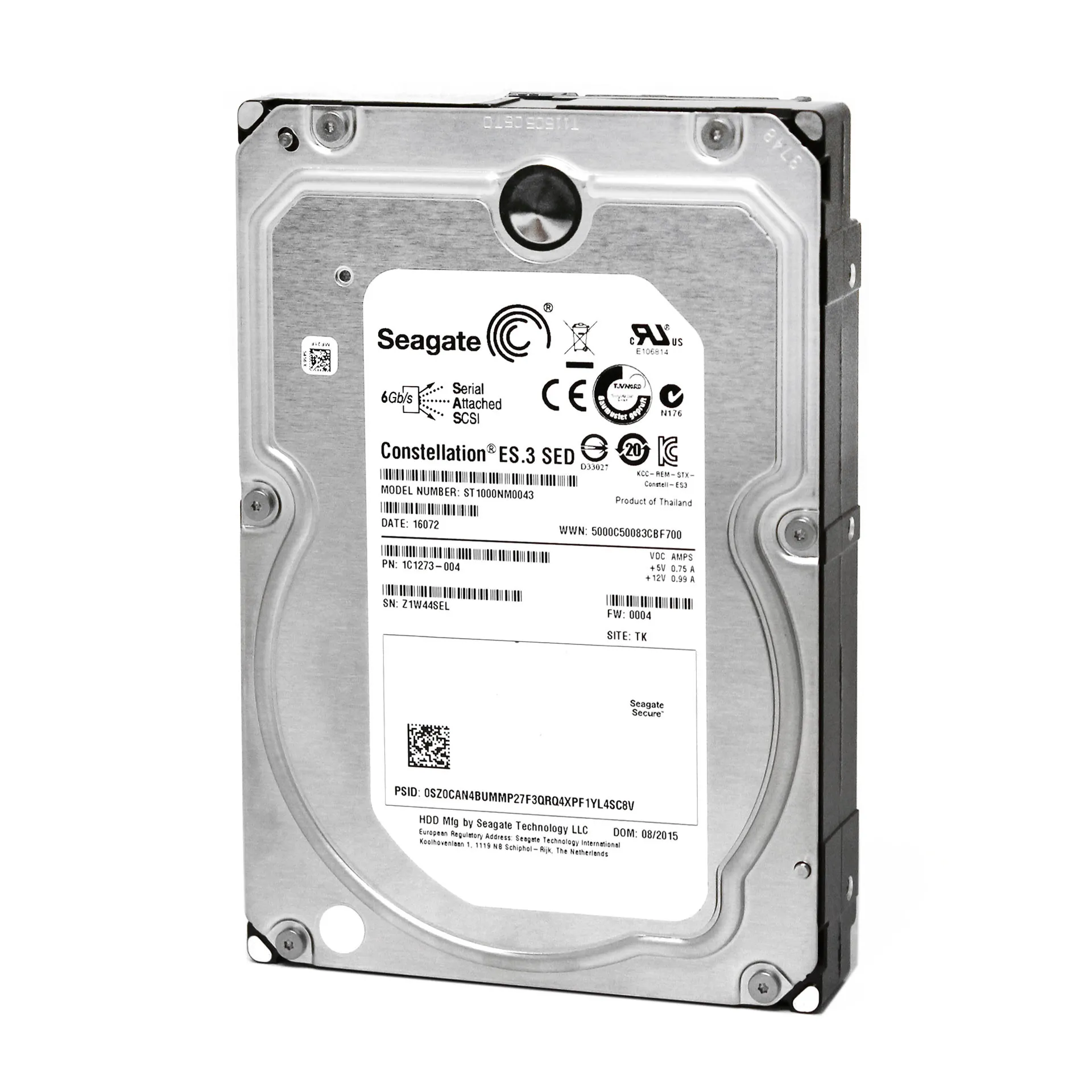 ST1000NM0043 SEAGATE CONSTELLATION ES,3 1TB 7,2K 6G 3,5INCH SAS HDD