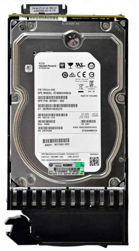 N9X94A HP 4TB 7,2K 12G 3,5INCH MSA 512N SAS HDD