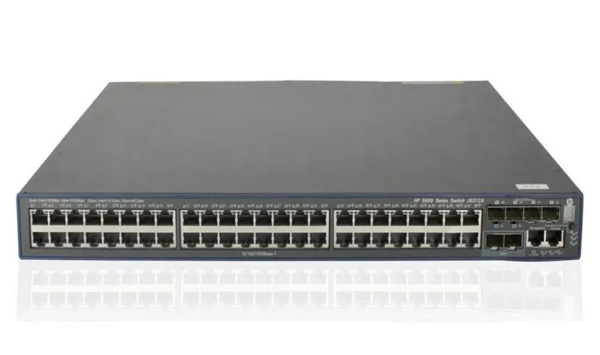 Switch Aruba HI HPE 5500-48G-4SFP JG312a: 48 Portas 10/100/1000, 4 Sfp, 2 Sfp+ 10 Giga
