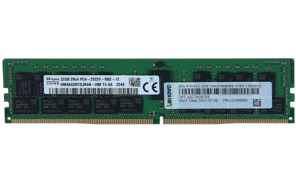 01KR355 Lenovo 32GB TruDDR4 2933MHz (2Rx4 1.2