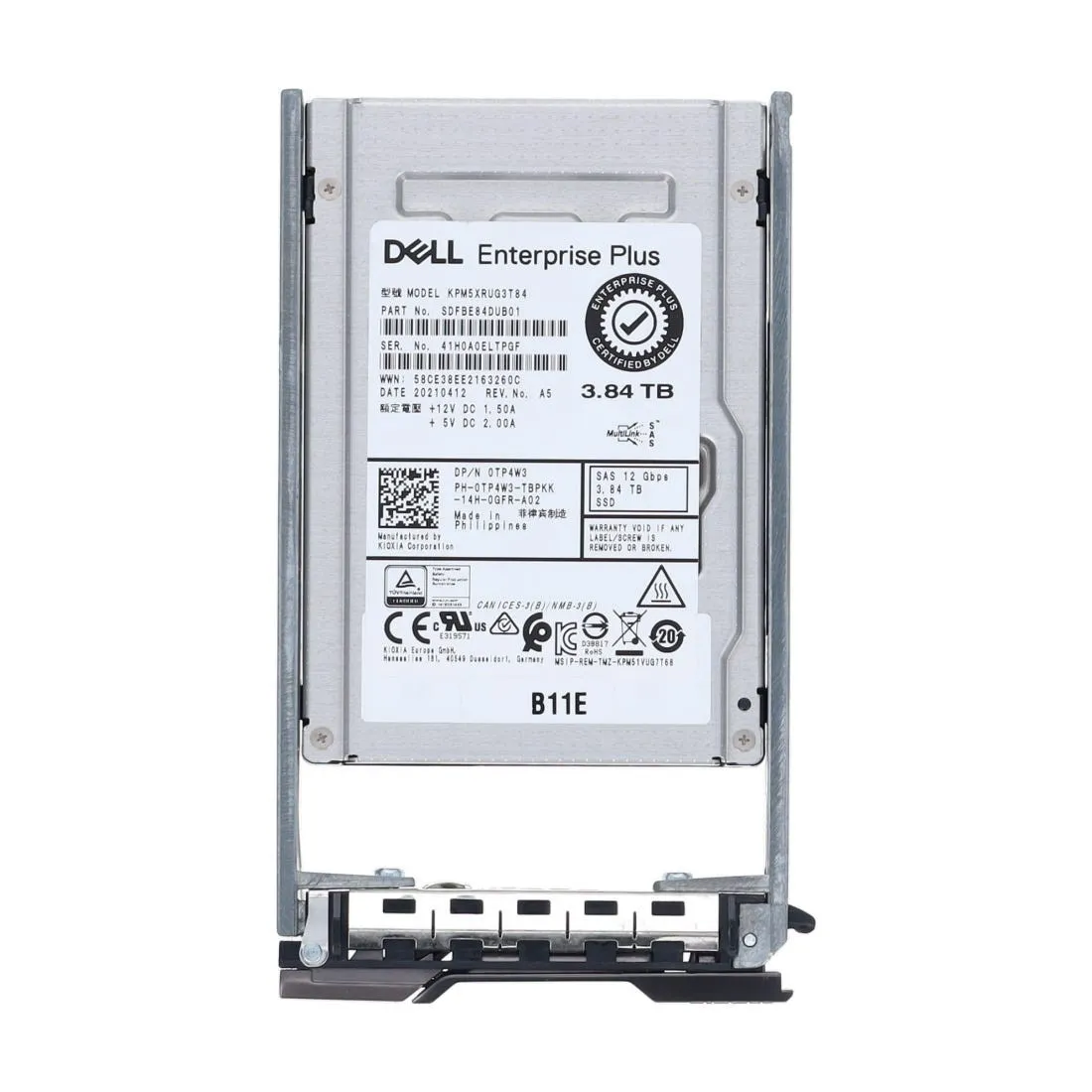 TP4W3-CL DELL COMPELLENT 3,84TB 12G 2,5INCH RI SAS SSD