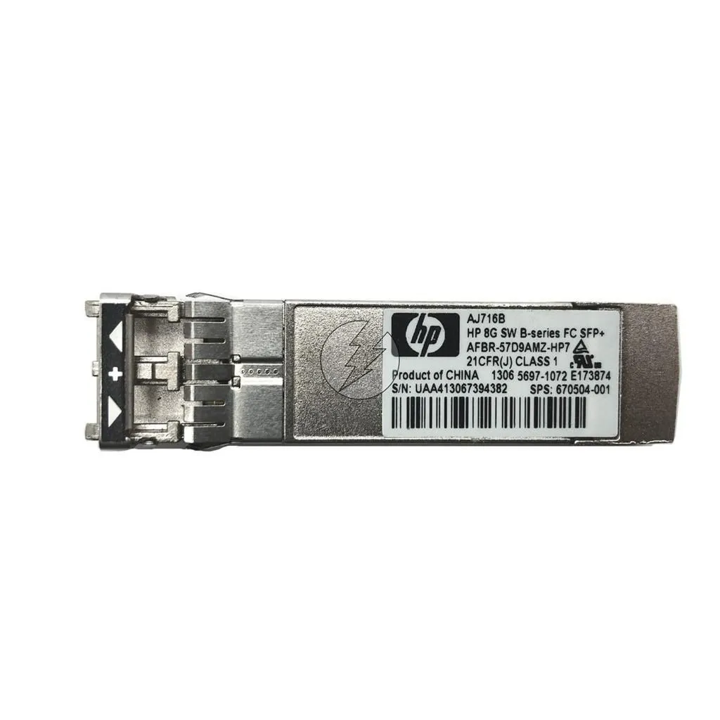 Transceiver mini Gbic HP AJ716B AFBR-57D9AMZ-HP7: SFP+, 8GB, 300m
