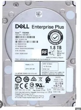 6FV4P-CLE DELL COMPELLENT ENTERPRISE 1,8TB 10K 12G 2,5INCH SAS HDD