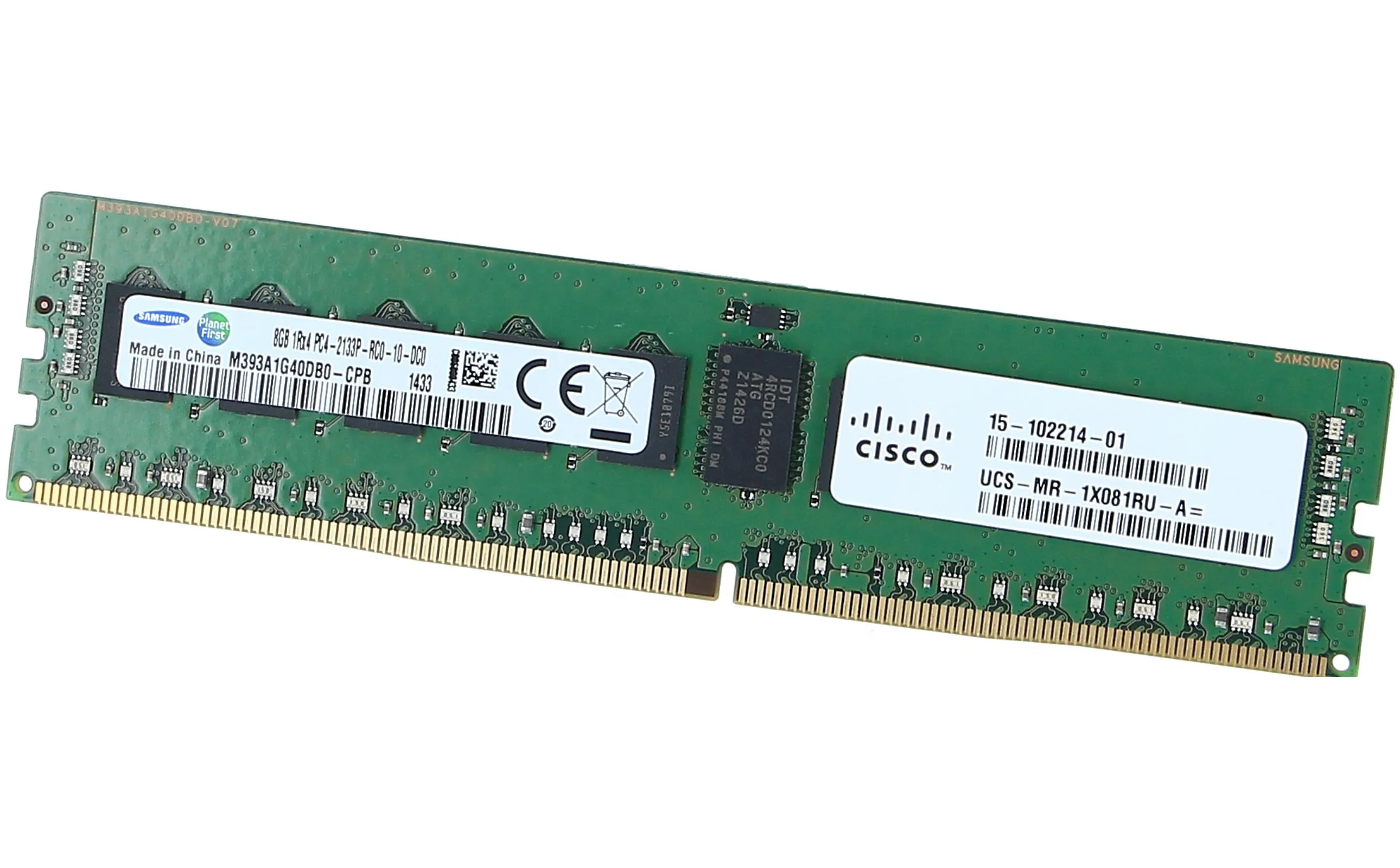 UCS-MR-1X081RU-A CISCO 8GB (1*8GB) 1RX4 PC4-17000P-R DDR4-2133MHZ RDIMM