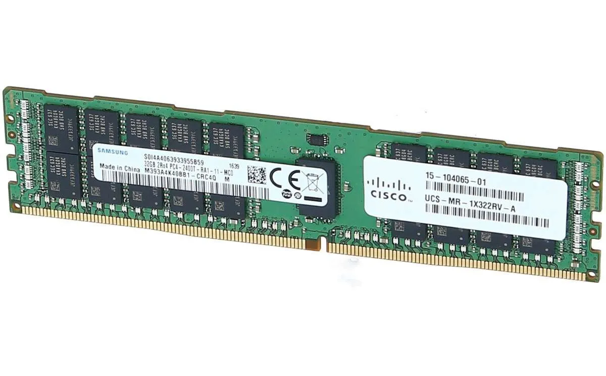 UCS-MR-1X322RV-A CISCO 32GB (1*32GB) 2RX4 PC4-19200T-R DDR4-2400MHZ RDIMM