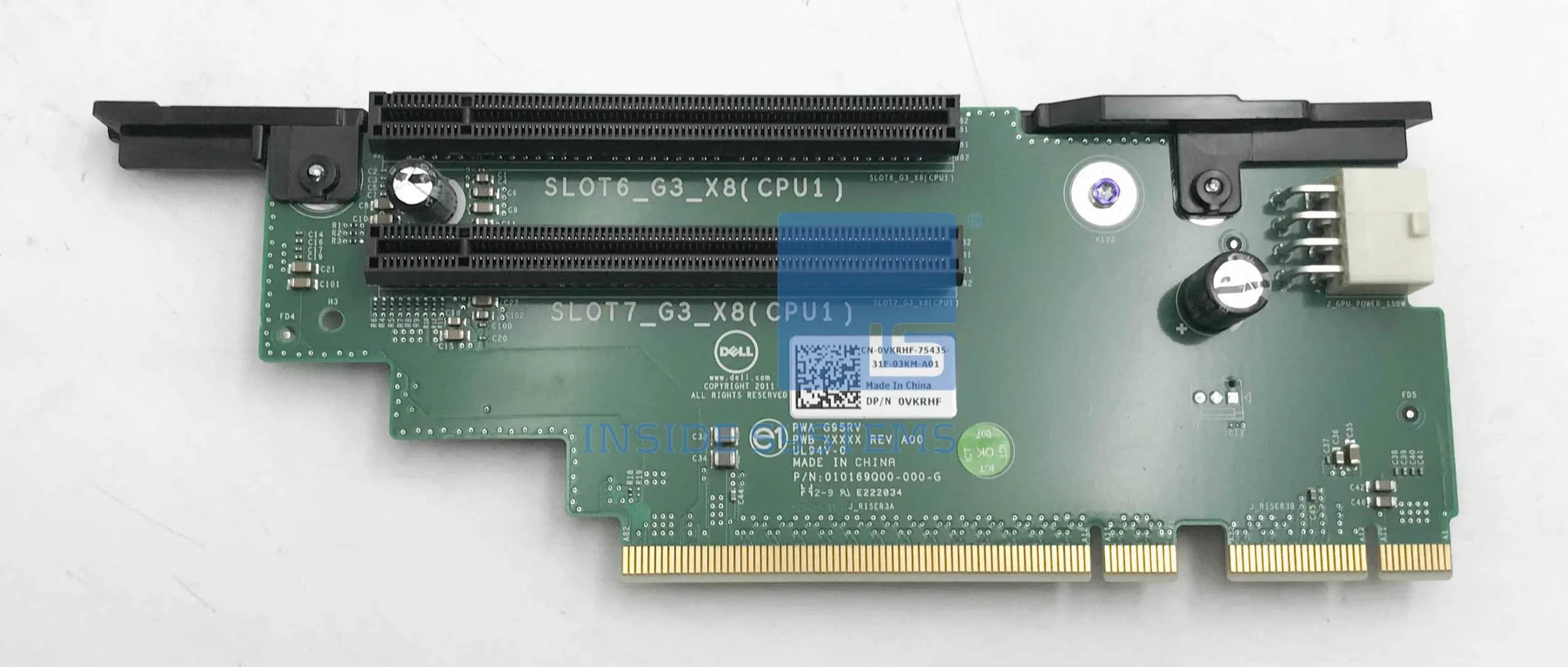 VKRHF Dell Dell PowerEdge Riser 3 R720 2x PCI-E