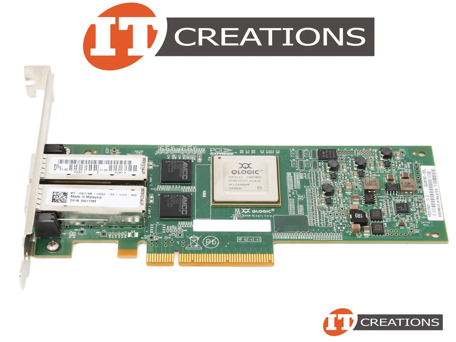 W773M QLogic QLE8152 Dual Port 10GB PCI-E