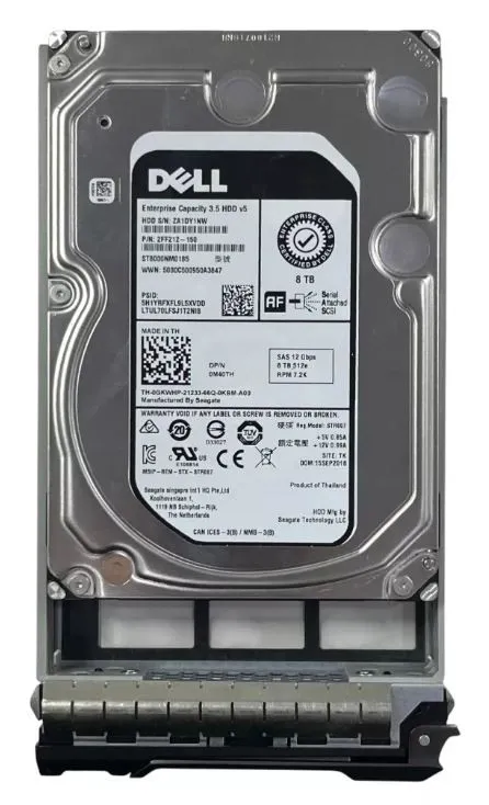 M40TH DELL 8TB 7.2K 12G 3.5INCH 512E SAS HDD