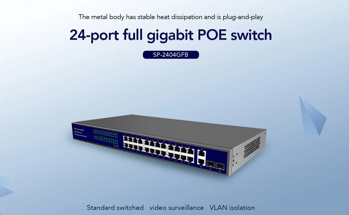 WS244GP 28 PORTS GIGABIT POE SWITCH