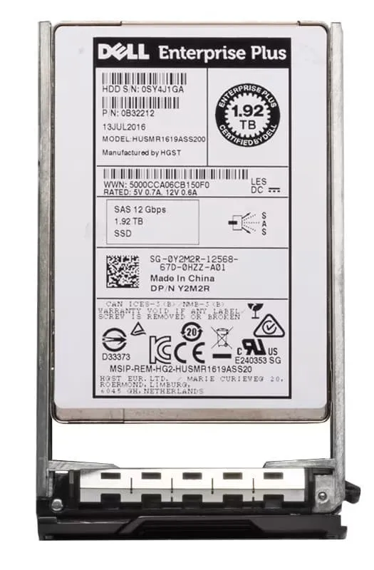 DFWY2-CLV DELL COMPELLENT VALUE 1,92TB 12G 2,5INCH RI SAS SSD