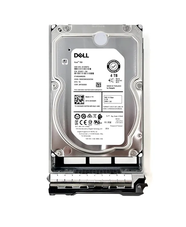YXG4K DELL 4TB 7,2K 12G 3,5INCH SAS HDD